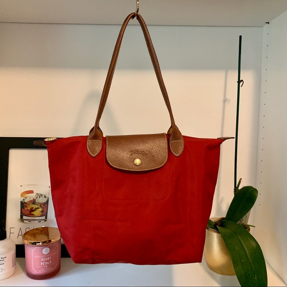 Longchamp Le Pliage Shoulder Bag S - Red